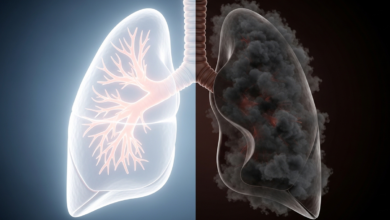 تأثير التدخين على الرئة