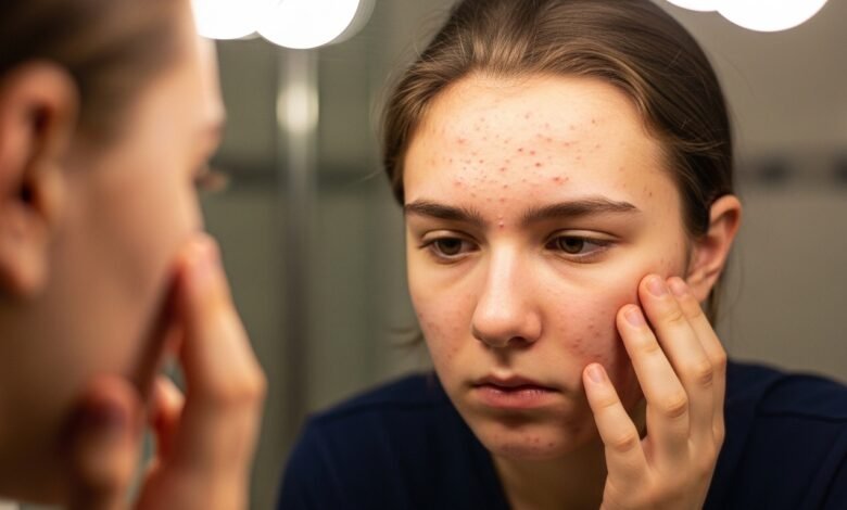 علاج مشاكل البشرة الناتجة عن التغيرات الهرمونية فترة الشباب